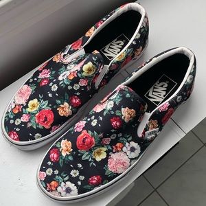 Floral Garden Slip On Vans